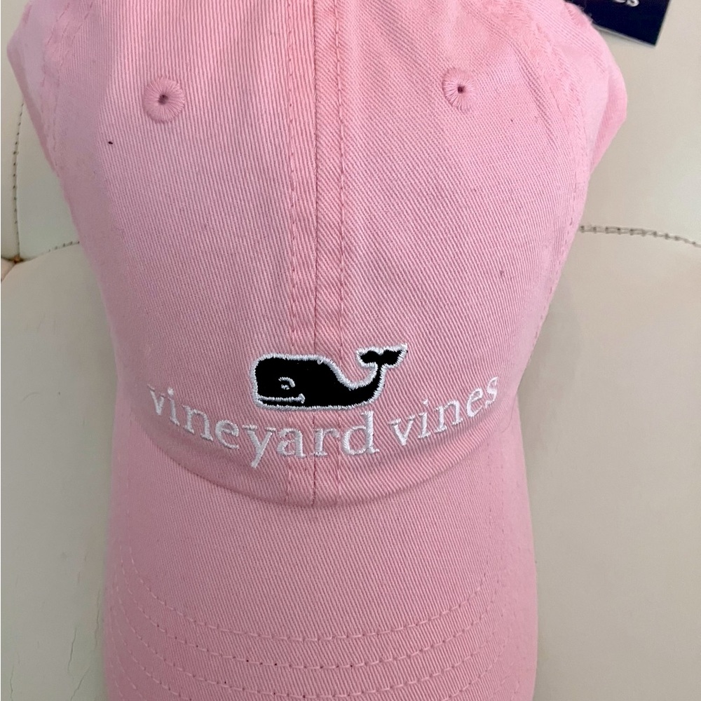New with Tags Vineyard Vines logo baseball hat cap one size color  flamingo pink